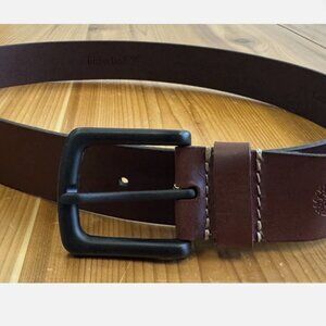 Timberland Genuine Leather Belt Size 34 Brown